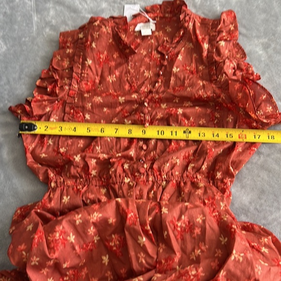 NWT Outerknown Canyon Dress Coral Superbloom Size Small - Picture 8 of 13